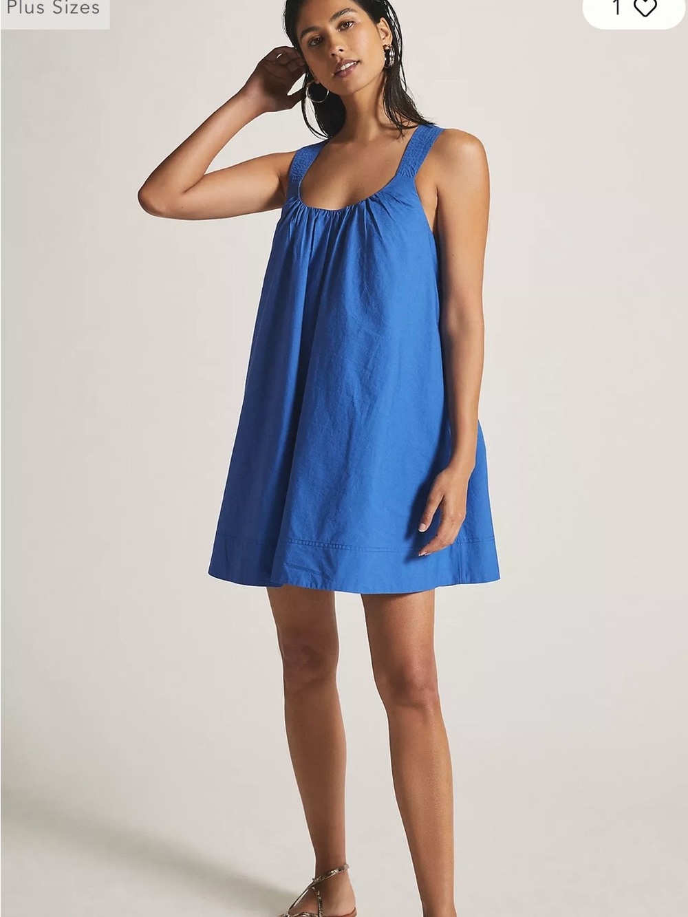 Maeve Cross-Back Mini Dress